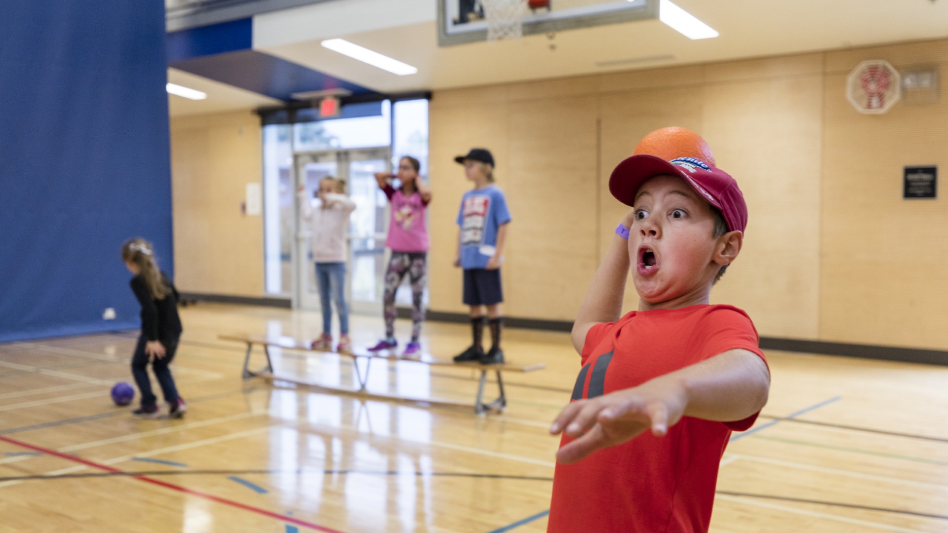 Child & Youth Recreation Child throwing a ball