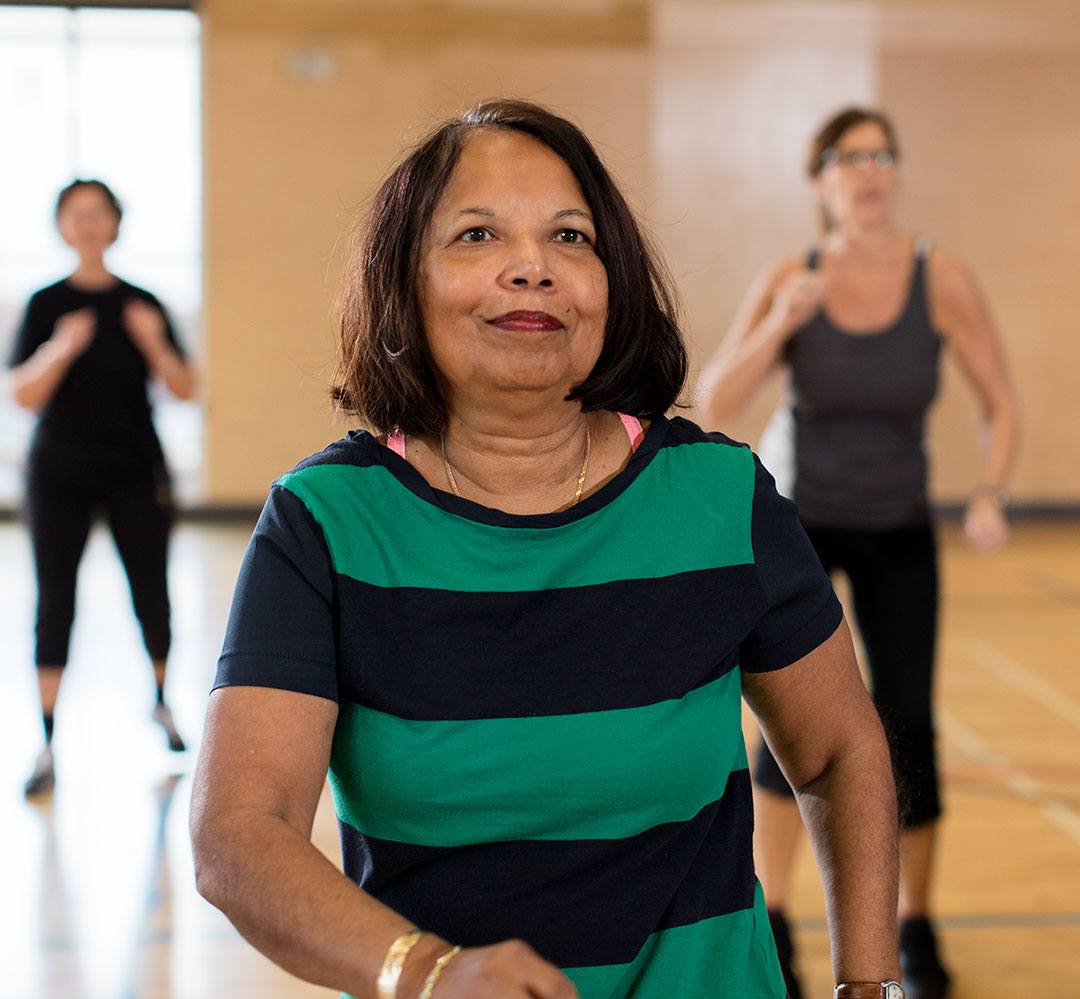 Fitness Classes (teaser) diverse ladies having fun in fitness class at the Y