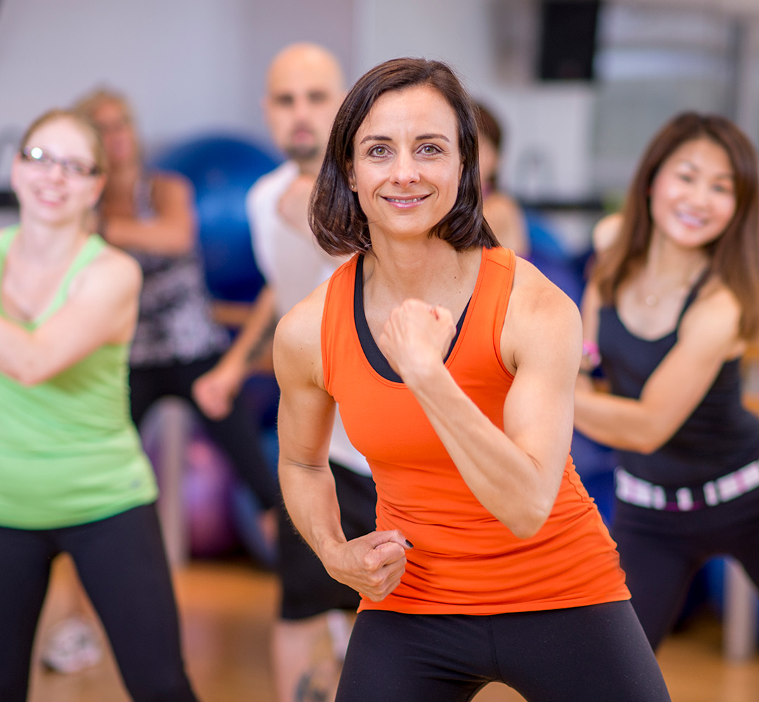 volunteer - love to lead group of adults enjoying a fitness class