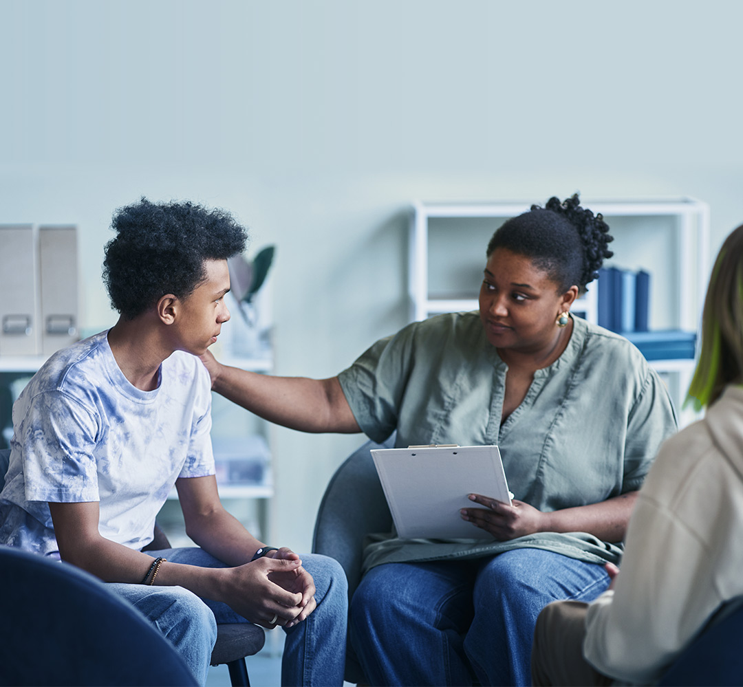 Teen Mindfulness Group (teaser) teens get support from adult program facilitator