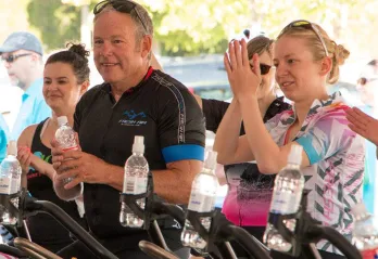 Jim Bates, Fresh Air owner at cycle for strong kids