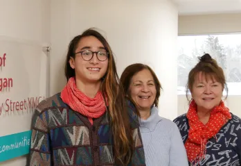 Nuge and his family smiling