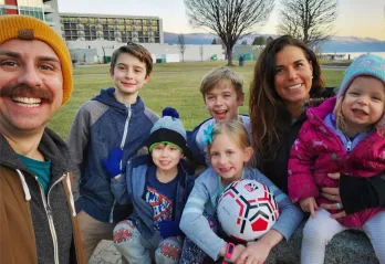 Peter and Shelley's combined family 