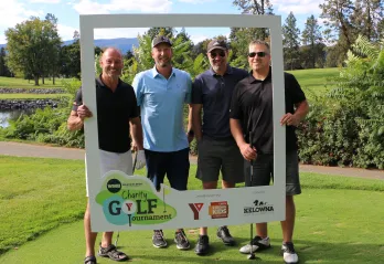 4 Men on golf course