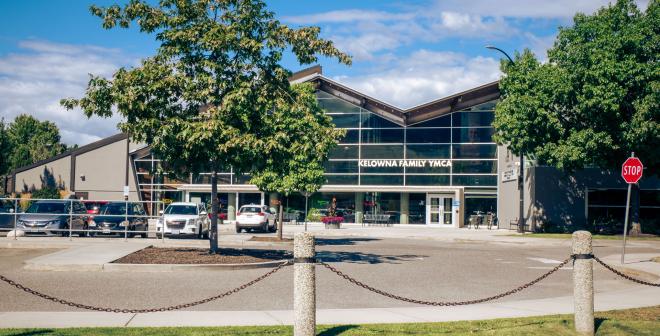 Kelowna Family YMCA exterior front entrance