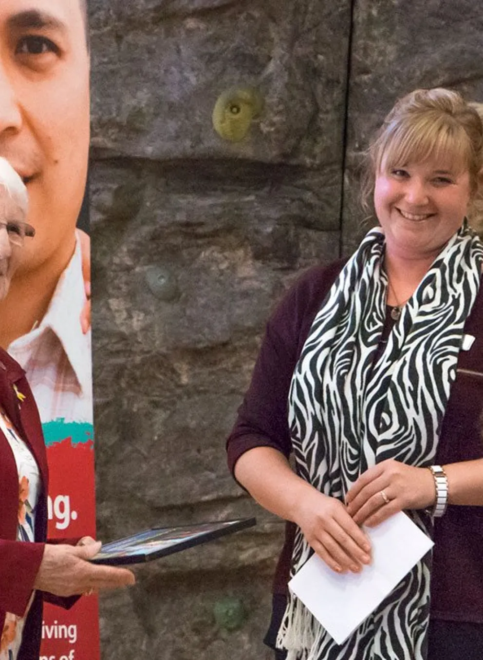 Jill Siebert presenting award at annual general meeting