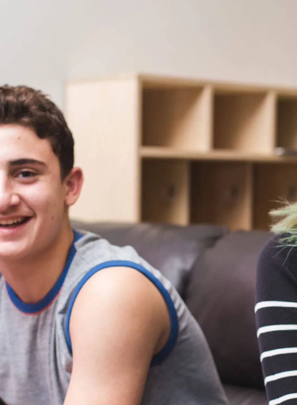 youth laughing together