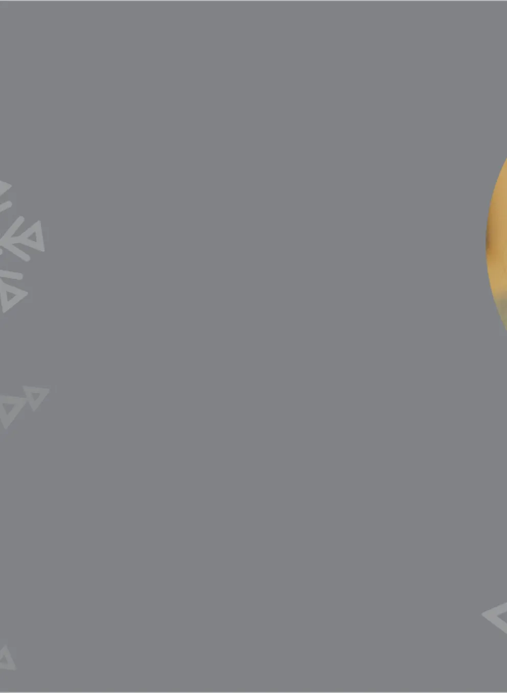 snowflakes, ornaments, and photo of child smiling