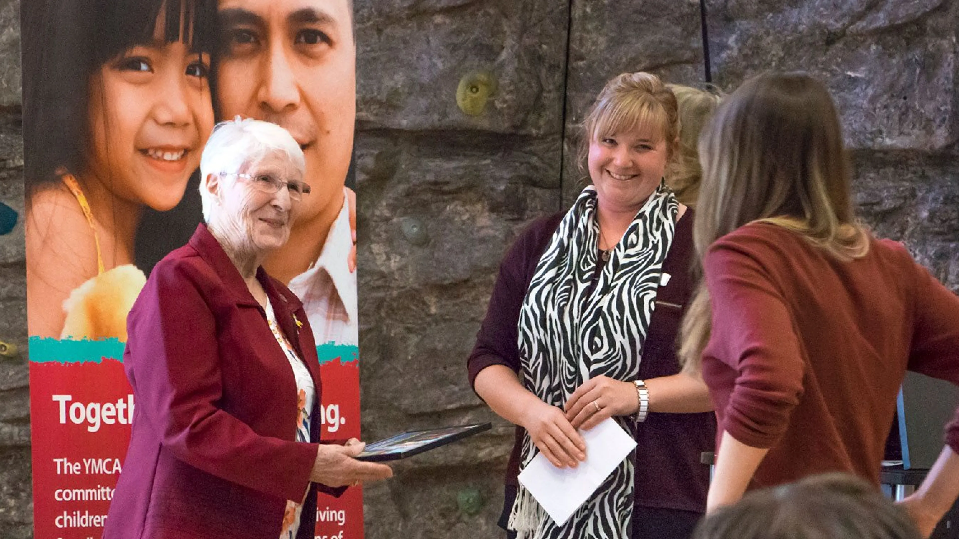 Jill Siebert presenting award at annual general meeting