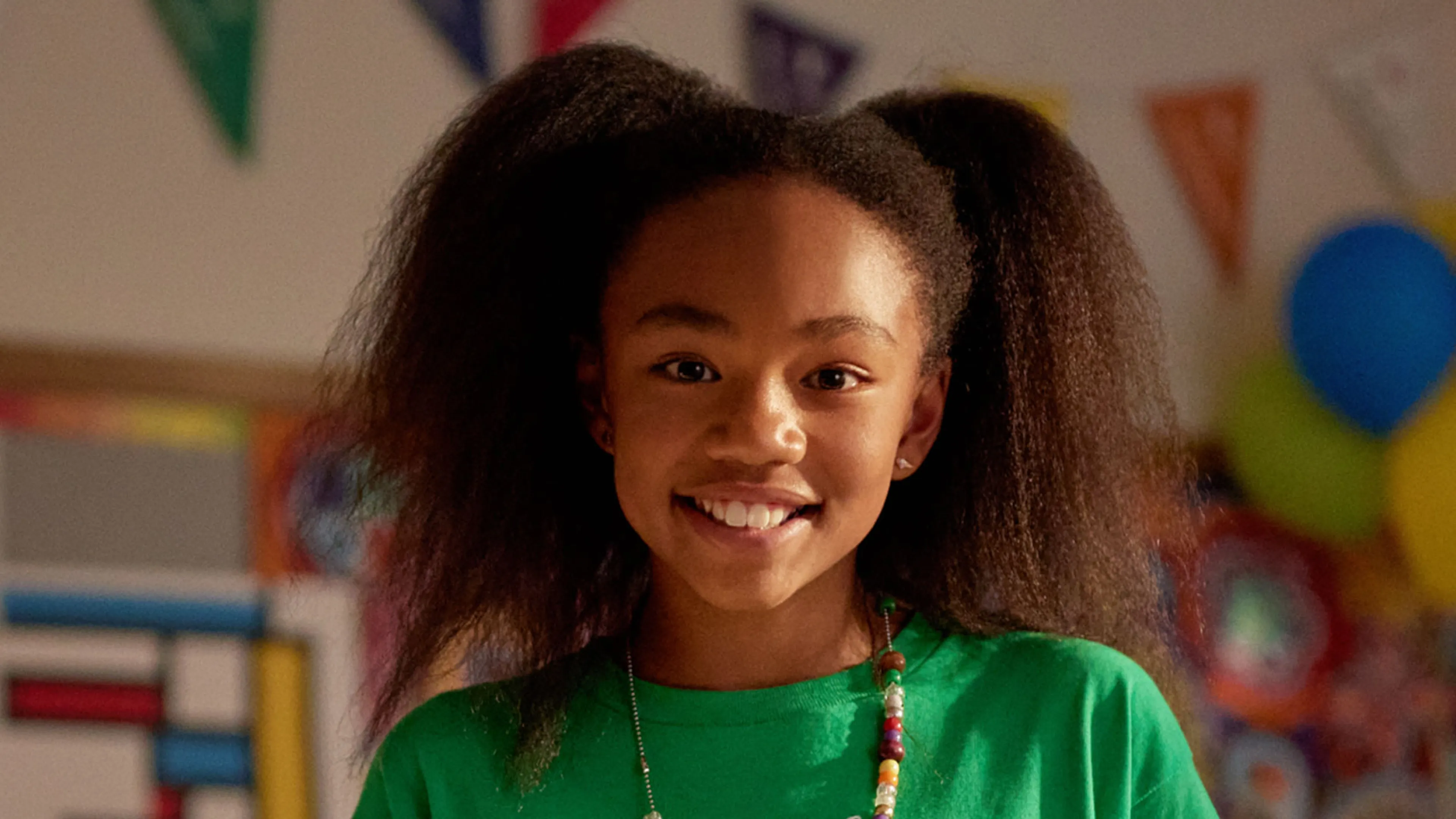 smiling girl in YMCA program space