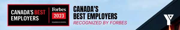 The YMCA is recognized by Forbes as one of Canada's best employers.