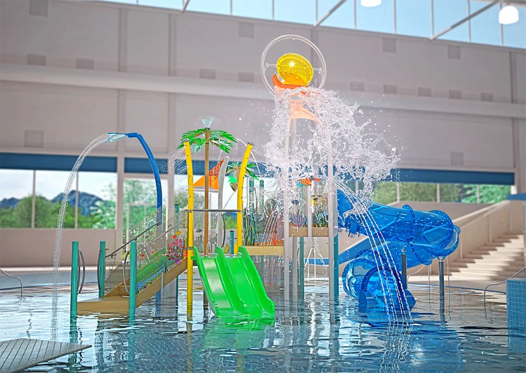 digital rendering of the new play structure coming soon to the H2O water park