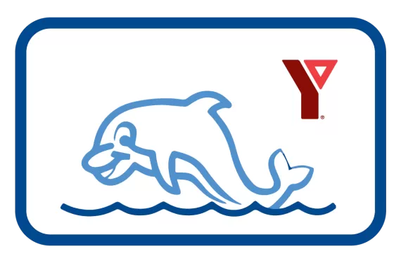 YMCA dolphin swim badge