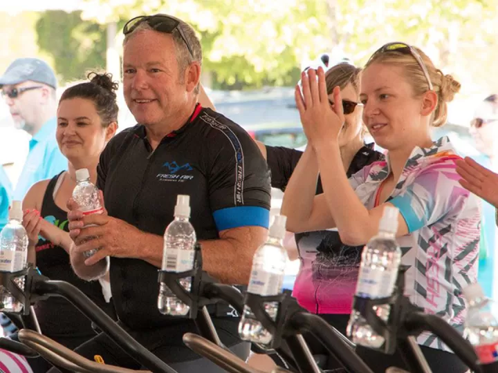 Jim Bates, Fresh Air owner at cycle for strong kids