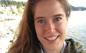 Close up of Avery smiling