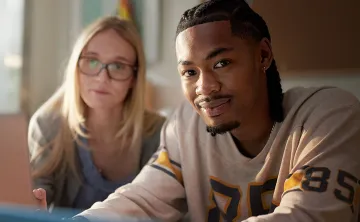 young adult in YMCA employment services program