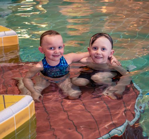 Private Lessons Two kids in the pool