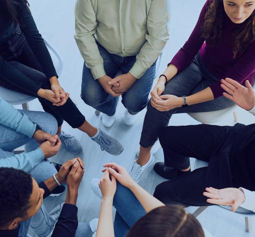 Mindfulness Services (teaser) group of people listening to each other while sitting in a circle