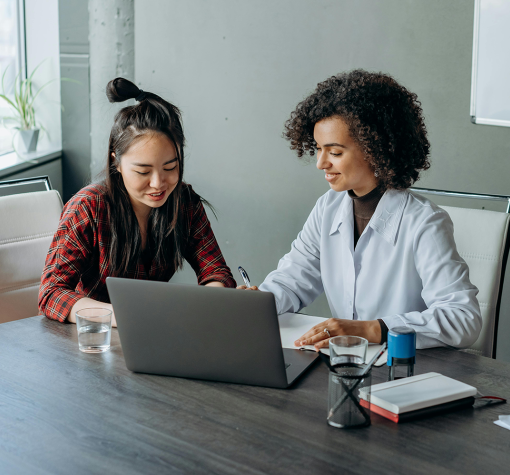 career facilitator and program participant